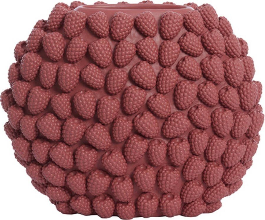 Light & Living Light&living Vaas deco 44 5x22x35 cm RASPBERRY roze rood
