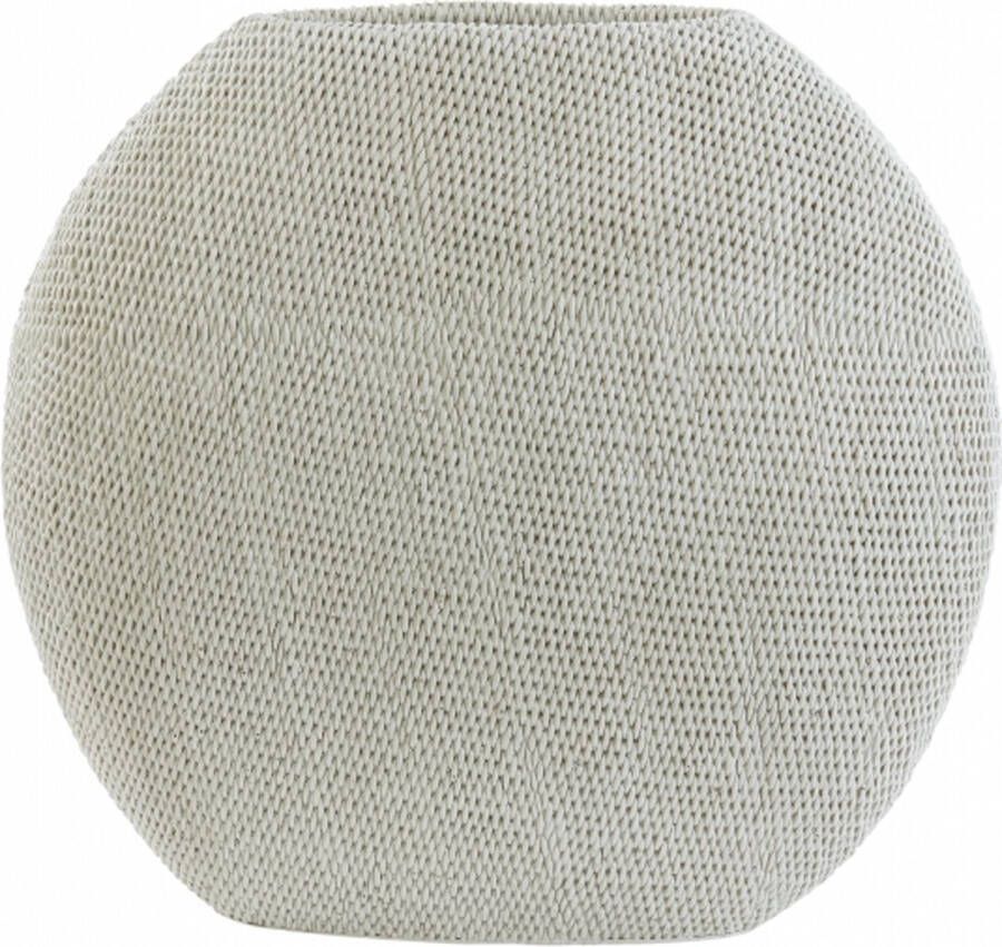Light & Living Vaas Mashaba L Naturel Polyresin Zand 50x45x20cm (hxbxd) Woonexpress