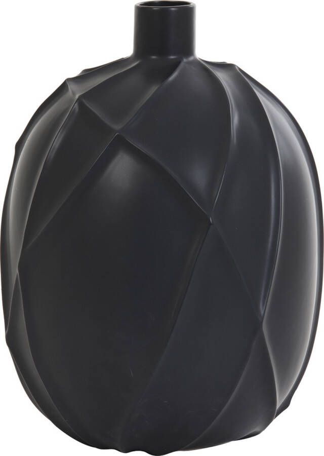 Light & Living Light&Living Vaas- Mat zwart Keramiek H 38 cm x D28cm