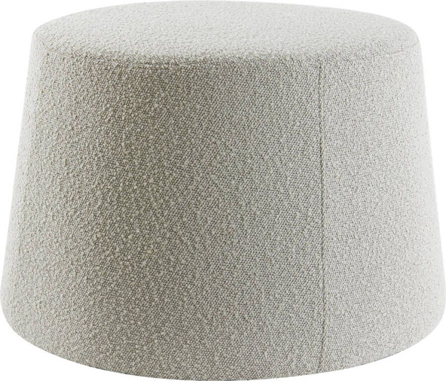 Light & Living Poef Lauryn Naturel Textiel Zand 38x59x59cm (hxbxd) Woonexpress