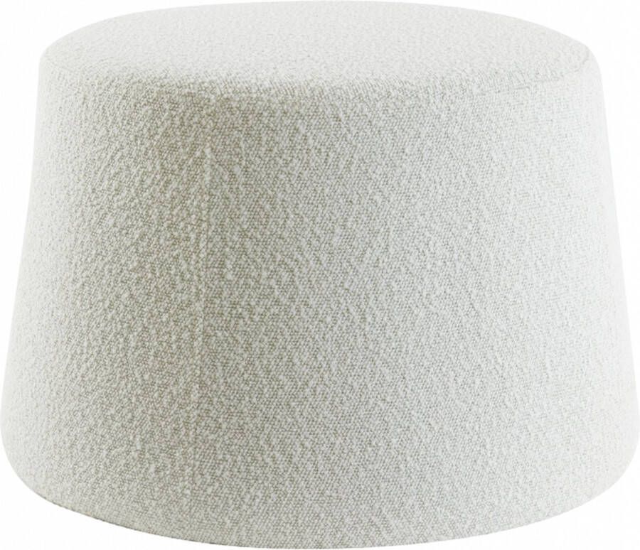 Light & Living Poef Lauryn Wit Textiel 38x59x59cm (hxbxd) Woonexpress