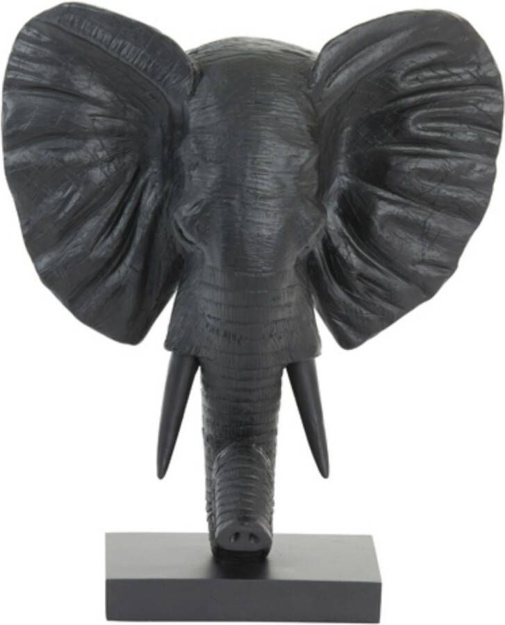 Light & Living Light&living Ornament op voet 30x15x35 5 cm ELEPHANT mat zwart
