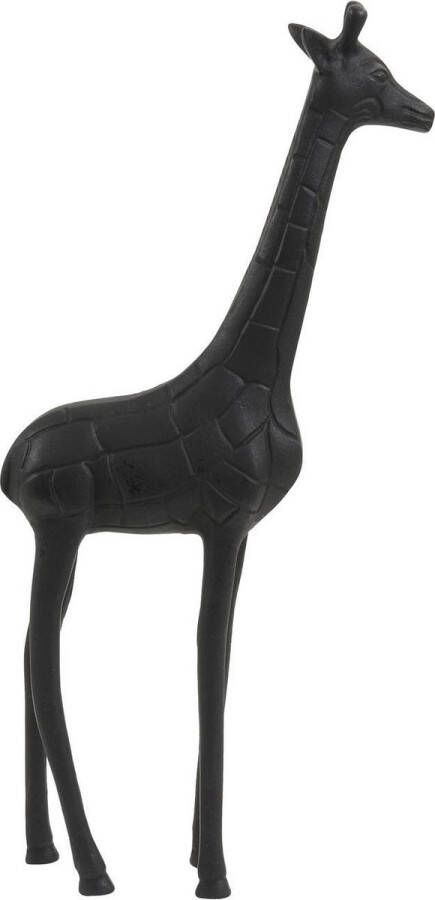 Light & Living Giraffe Ornament Zwart 17x9x46 cm