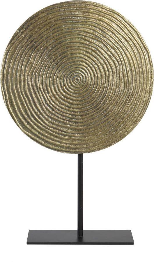 Light & Living Light&living Ornament op voet 35x10x56 cm RAWAS ruw a brons cirkel-...
