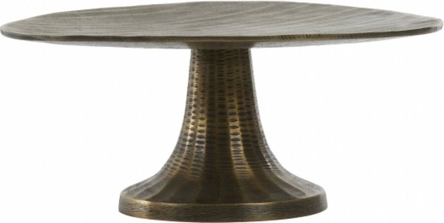 Light & Living Plateau Mokuna S Goud Metaal Antiek Brons 13x30x30cm (hxbxd)
