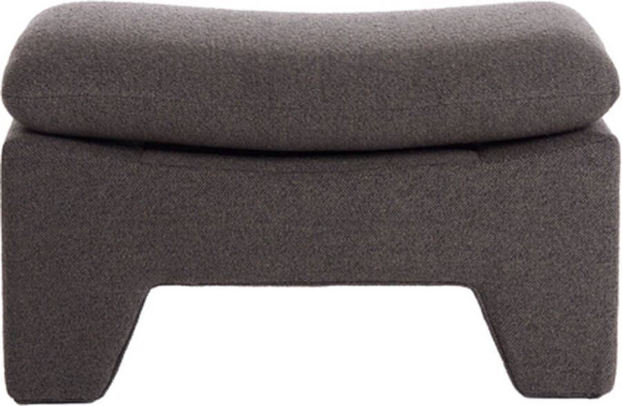 Light & Living Light&living Poef 80x40x48 5 cm DASHA donker bruin