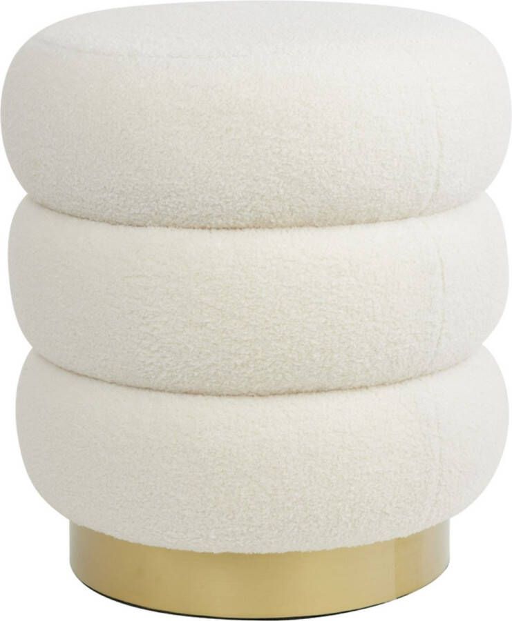 Light & Living Light and Living poef wit kunststof 6857526 - Foto 2