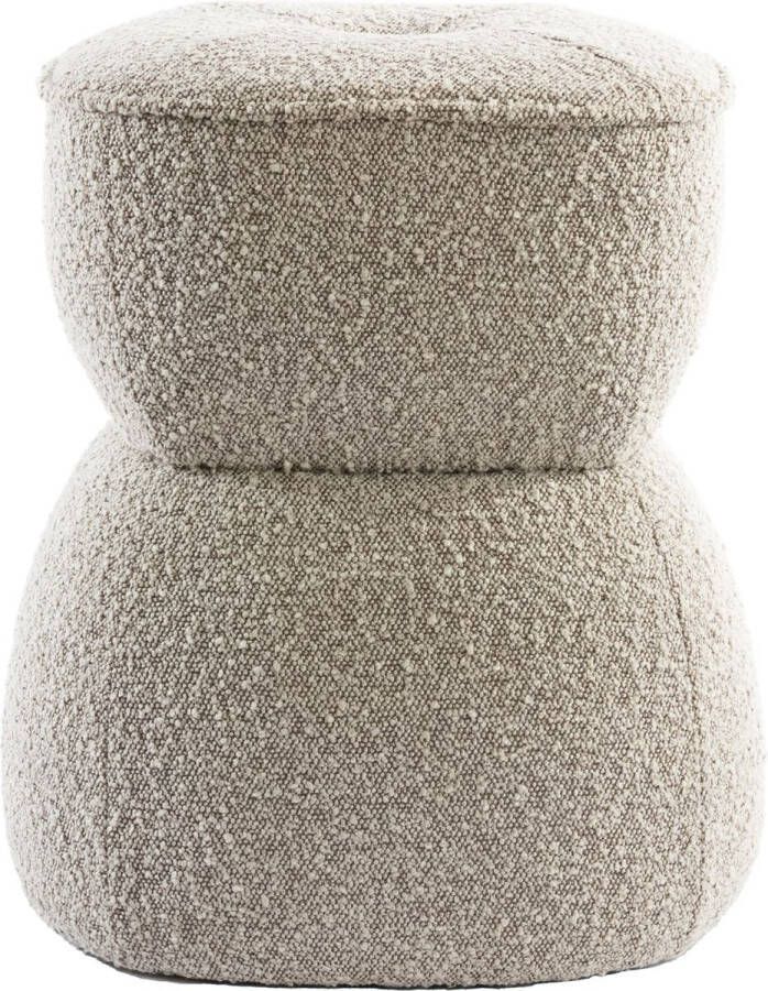 Light & Living Light&living Poef Ø40x46 cm LEYLA beige