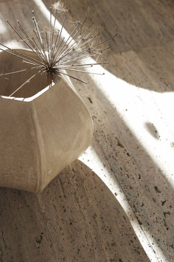 Light & Living Vaas Melis Papier karton Naturel 24 x 22 x 24 cm (BxHxD)