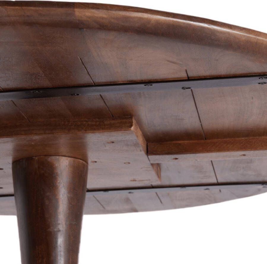 Light & Living Ronde Eettafel Apulia Hout 150cm Bruin