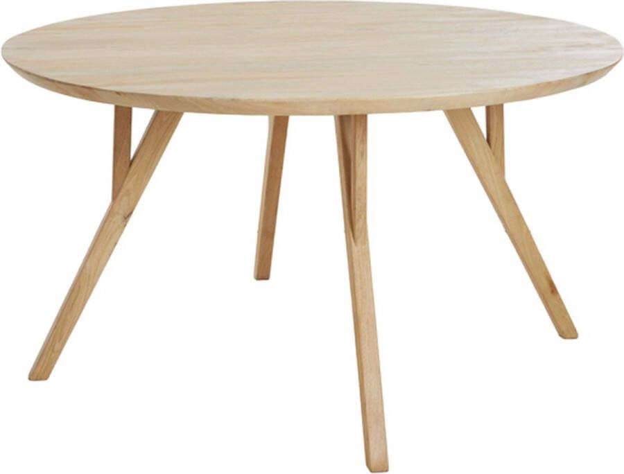 Light & Living Ronde Eettafel Quenza Mangohout 140cm Naturel