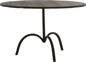 Light & Living Salontafel Samoa Ø64cm Mat Zwart Rond