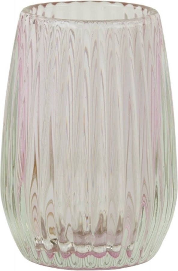 Light & Living Sfeerlicht Aimee Glas Roze 10 x 14 x 10 cm (BxHxD)