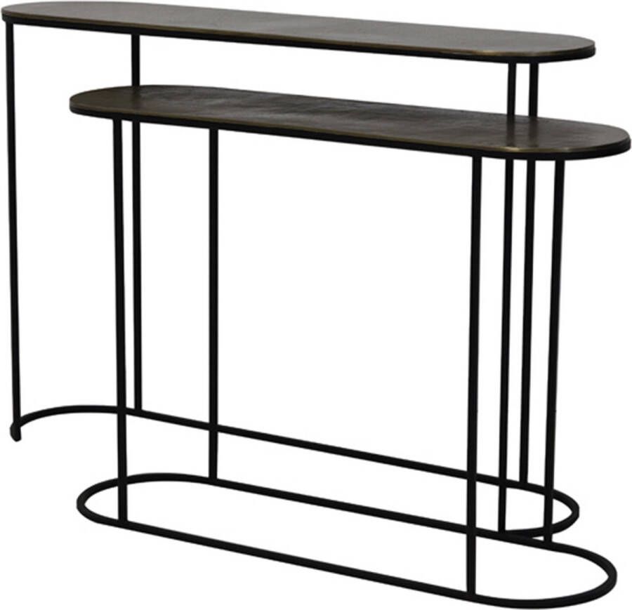 Light & Living Light&living Side table S 2 max 118x28x81 cm BOCOV antiek brons-zwart