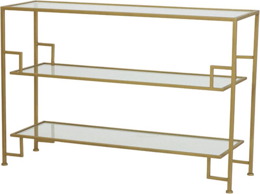 Light & Living Light&living Side table 120x35x80 cm SUTERA glas helder-goud