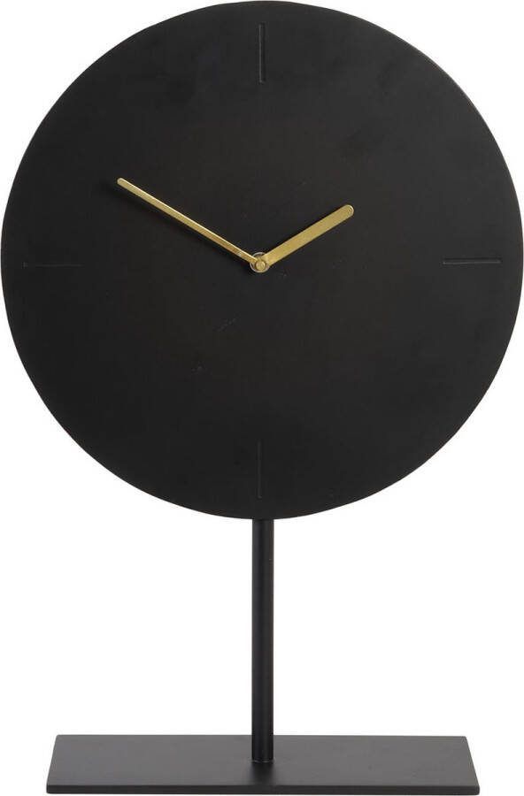 Light & Living Tafelklok Waiwo Zwart Goud 30x10x45 5cm Modern Luxe