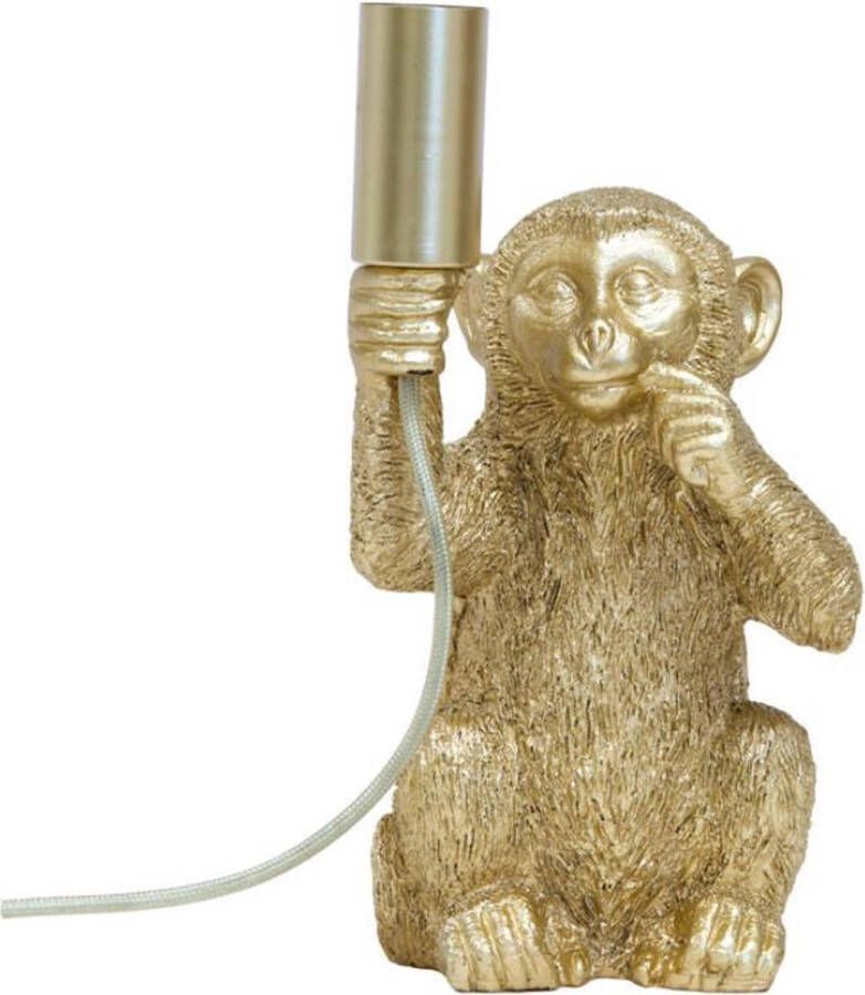 Light & Living Tafellamp Monkey Goud Ø13 x H24 cm