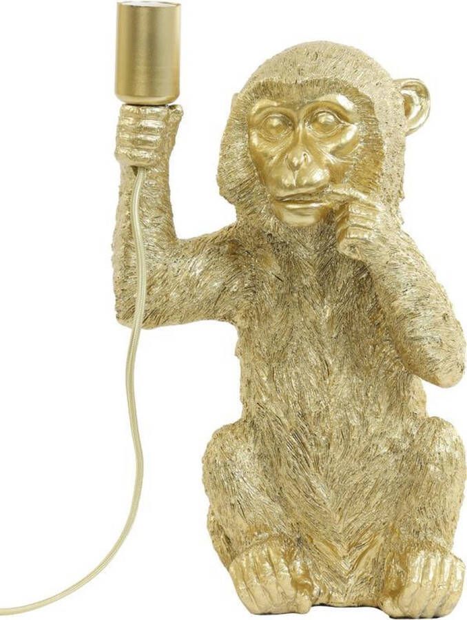 Light & Living Monkey 24 5x22x41 5 cm tafellamp (Kleur: goud)