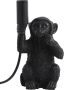 Light & Living Monkey 13x12 5x23 5 cm zwart tafellamp (Kleur: matzwart) - Thumbnail 1