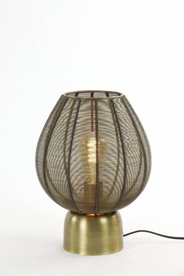 Light & Living Tafellamp Suneko S Goud Metaal Antiek Brons 34x25x25cm (hxbxd)