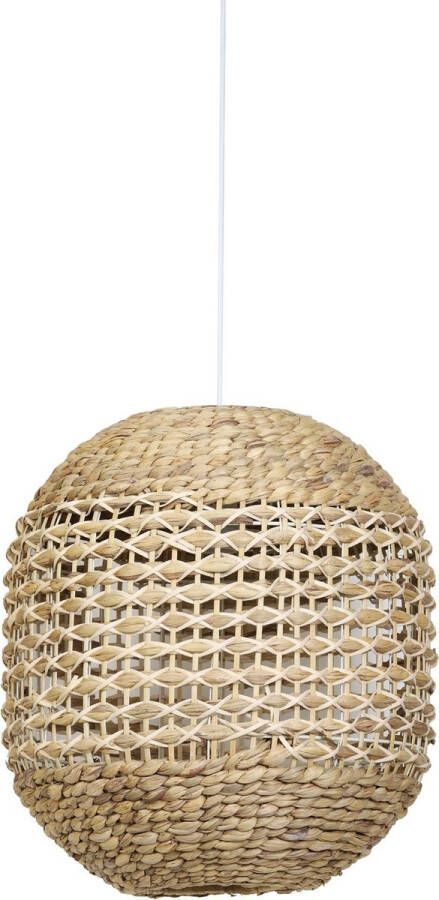 Light & Living Tripoli Hanglamp Rotan Naturel Wit Ø42x47cm