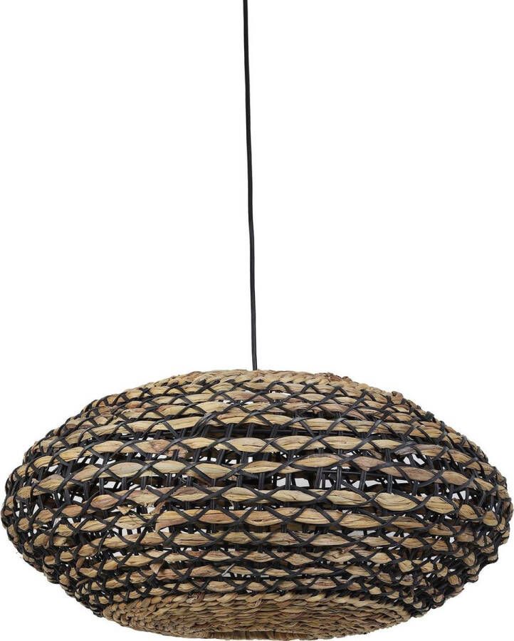 Light & Living Tripoli Ø60x29 5 cm rotan naturel zwart hanglamp