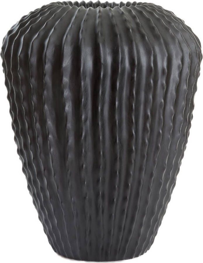 Light & Living Vaas Cacti Zwart Ø52cm Modern