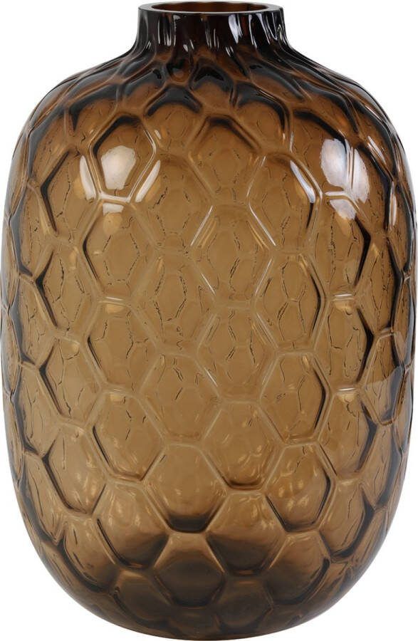 Light & Living Light&living Vaas Ø34x50 cm CARINO glas bruin