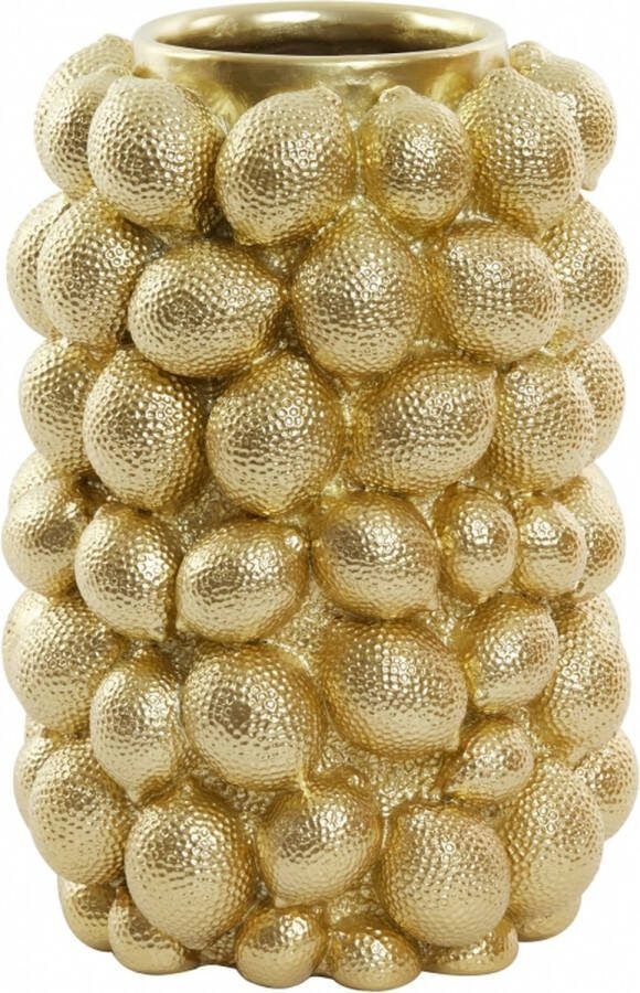 Light & Living Vaas Citroen Polyresin Goud 24 x 33 x 24 cm (BxHxD)