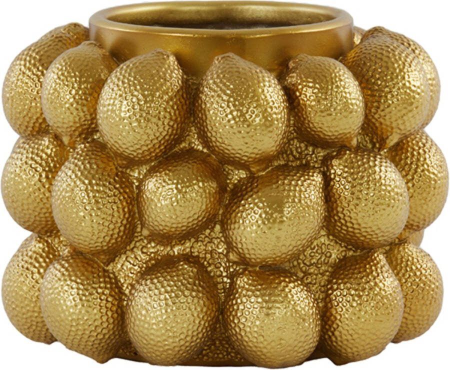 Light & Living Light&living Vaas deco Ø24 5x18 cm LEMON antiek brons