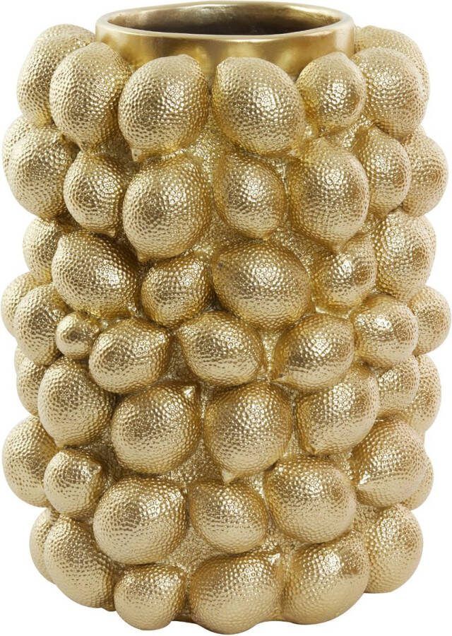 Light & Living Vaas Lemon Goud Ø31cm Modern