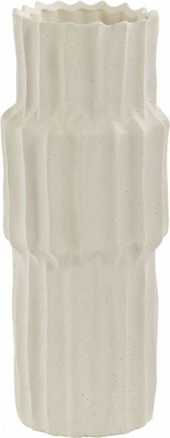 Light & Living Vaas Longa S Keramiek Wit 15 x 36 x 15 cm (BxHxD)