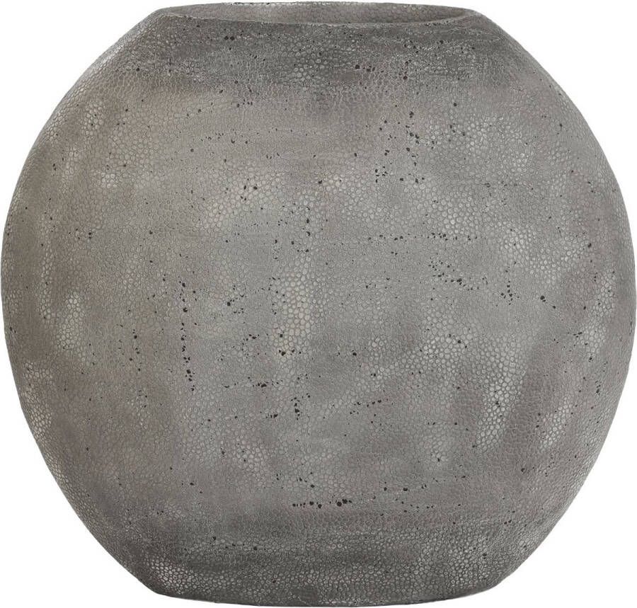 Light & Living Vaas Rayskin Grijs 49 5x20x45cm Modern