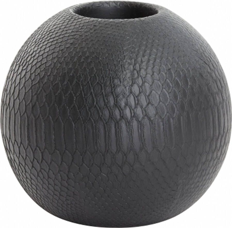 Light & Living Vaas Skeld S Polyresin Zwart 20 x 19 x 20 cm (BxHxD)