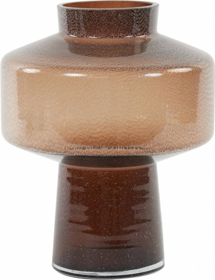 Light & Living Vaas Trasmon Glas Bruin 24 x 30 x 24 cm (BxHxD)