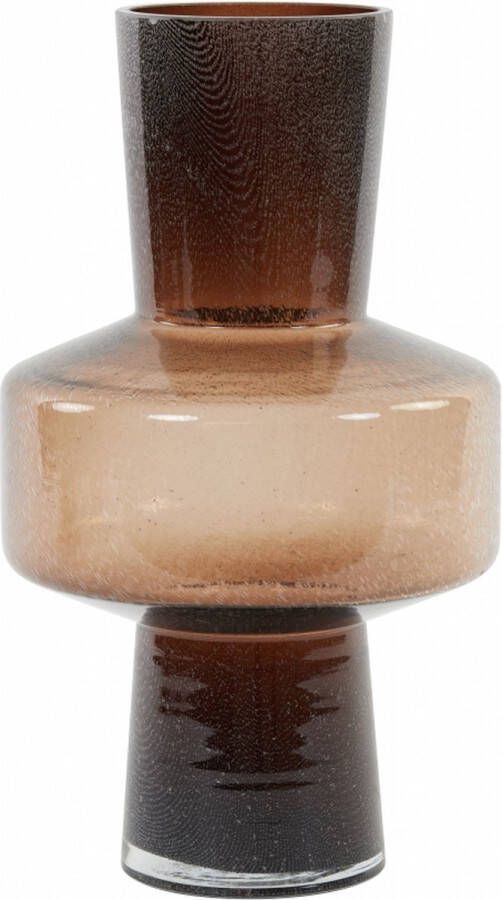 Light & Living Vaas Trasmon Glas Bruin 24 x 42 x 24 cm (BxHxD)