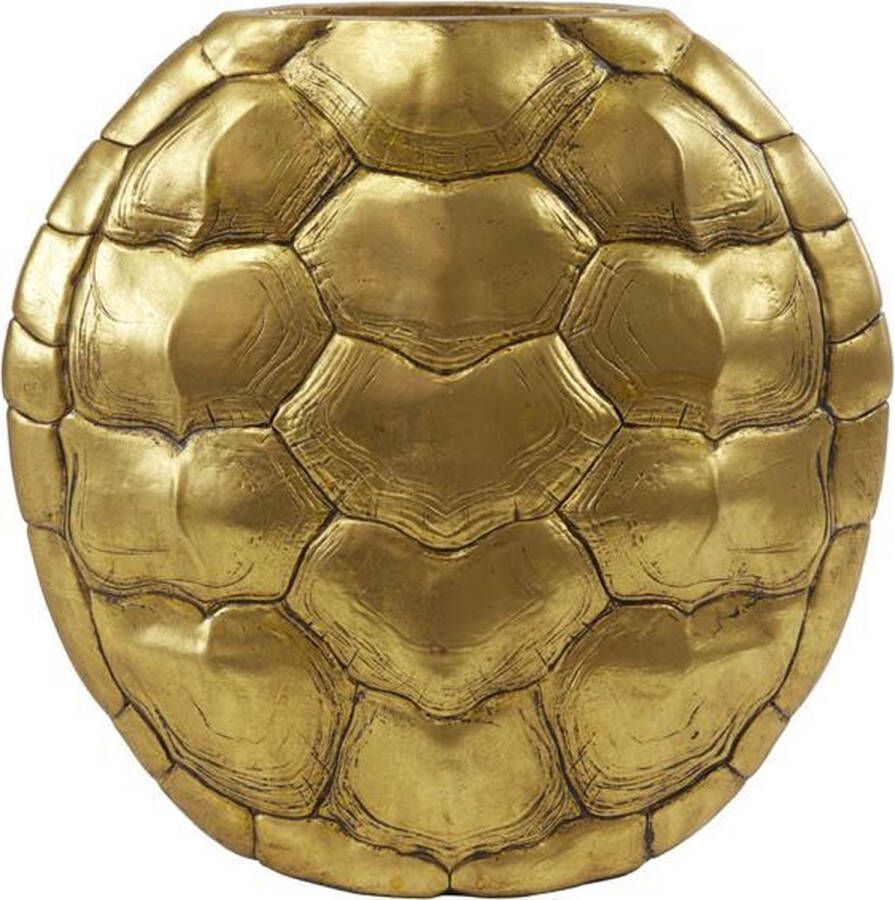 Light & Living Light &Living TURTLE Vase S 29 5x8x30 cm Antiek Goud Schildpad Decoratie Vaas Woondecoratie Schild Gold Dieren Vazen