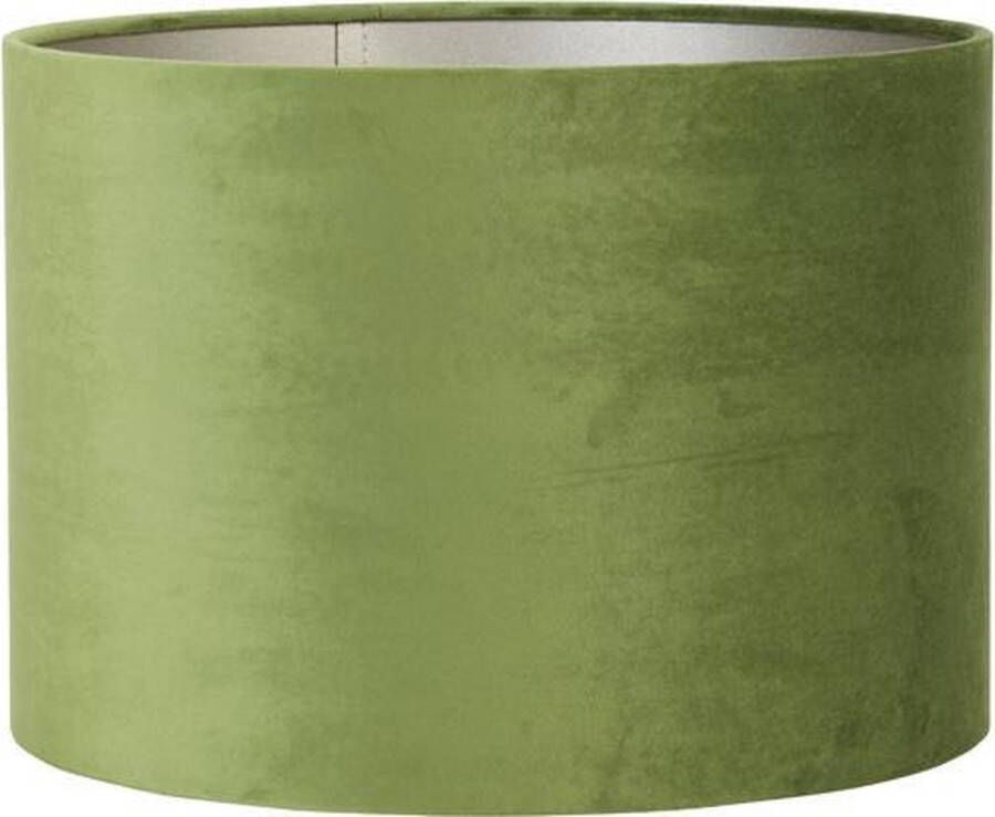 Light & Living VELOURS Cilinder Lampenkap Ø25 cm Olive