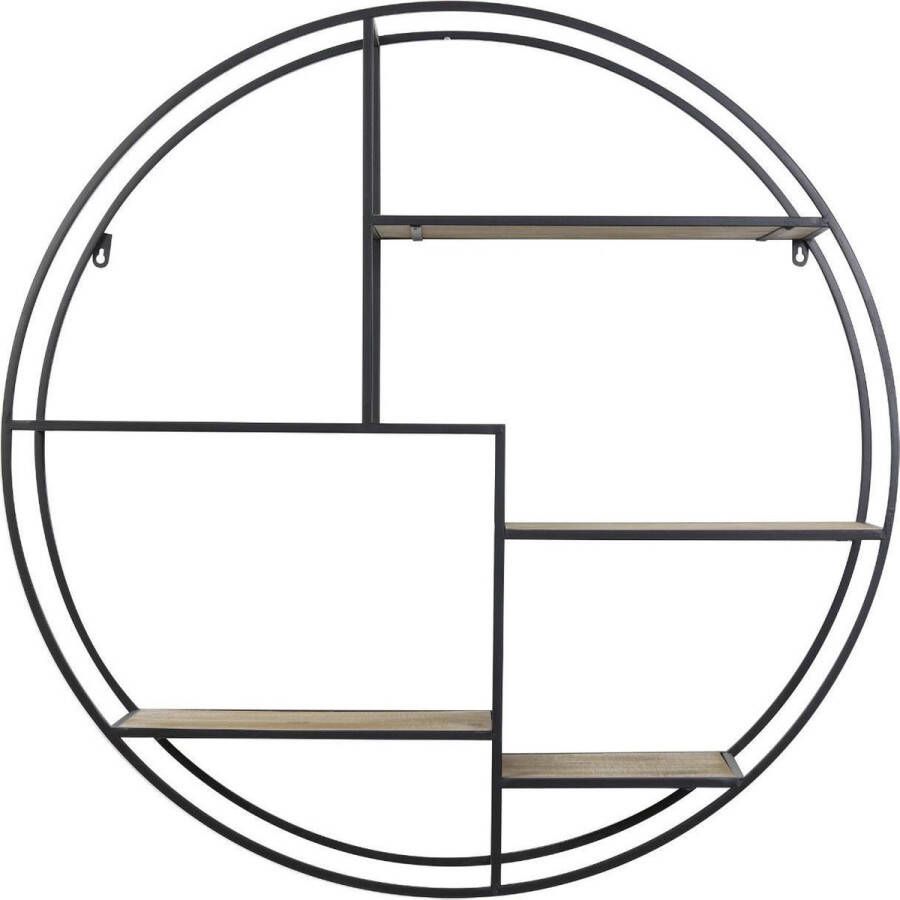 Light & Living Light&living Wandkast open Ø92x26 cm JUNA zwart