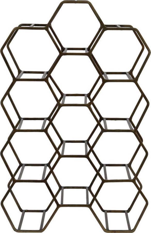 Light & Living Wijnrek Salbris Antiek Brons 12 Flessen Modern Industrieel - Foto 2