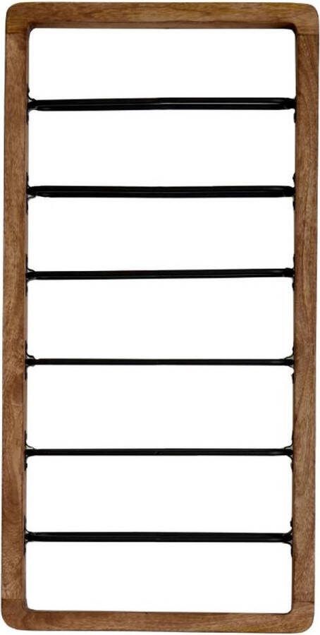 Light & Living Wijnrek Sorrento Zwart 6 Flessen Modern