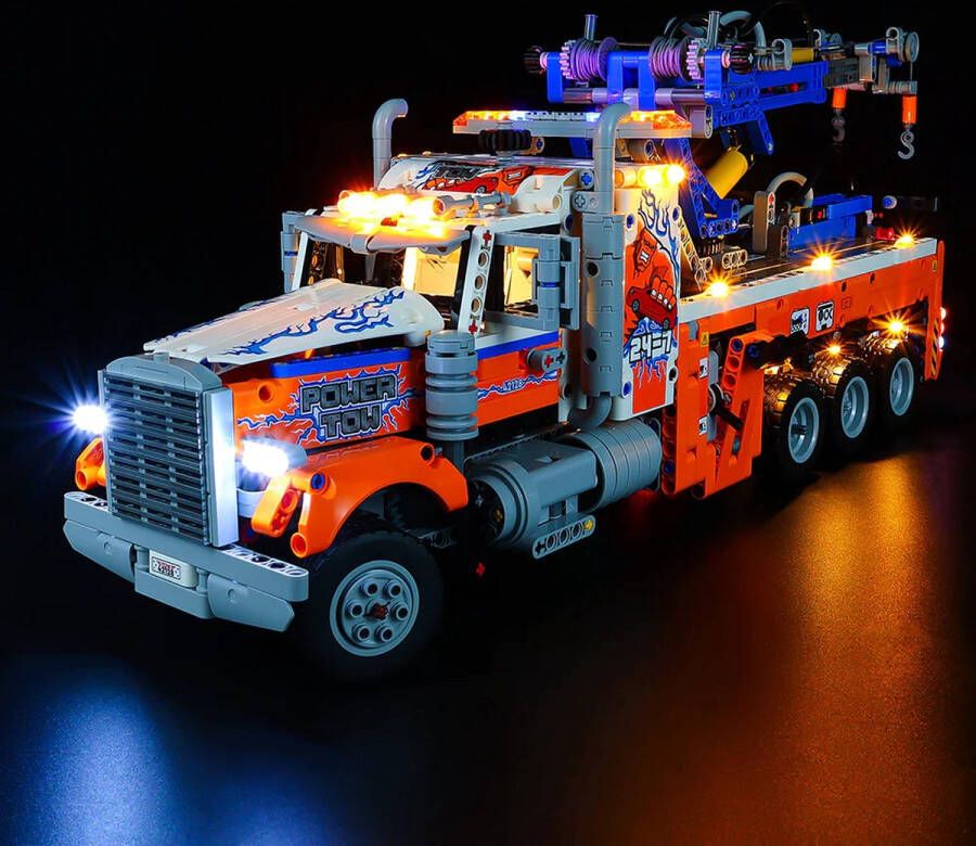 Light My Bricks Verlichting set met afstandsbediening geschikt voor Lego takelwagen 42128