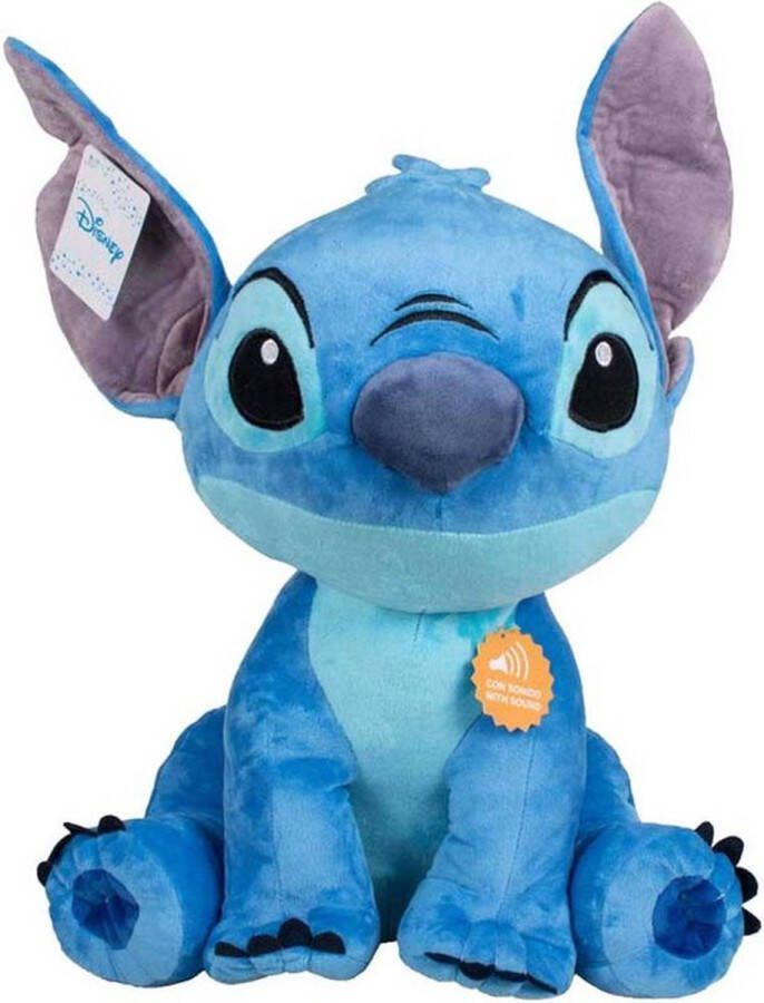 Lilo en Stitch Disney Lilo & Stitch Pluche Knuffel (Blauw) + Geluid XL 75 cm Disney Plush Toy Speelgoed knuffeldier knuffelpop voor kinderen jongens meisjes XXL Knuffels Angel Leroy Stitch