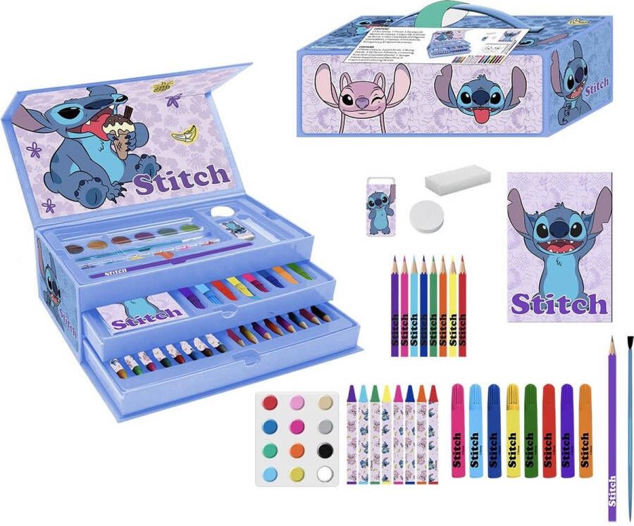 Lilo & Stitch Tekenen Tekenset Tekendoos 44 Pieces