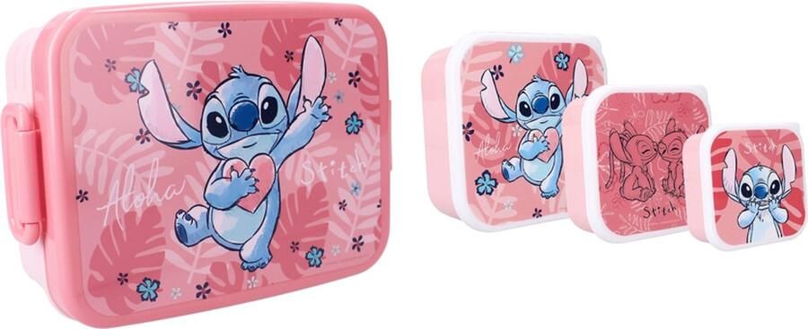 Lilo & Stitch Lunchbox & Bakjes Set