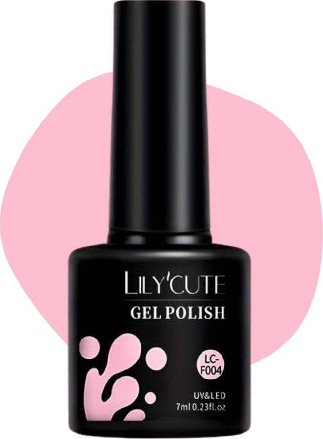 Lily'Cute Gel nagellak Roze 7 ml Chique Kleur Stijlvolle Gellakken Natuurlijke look