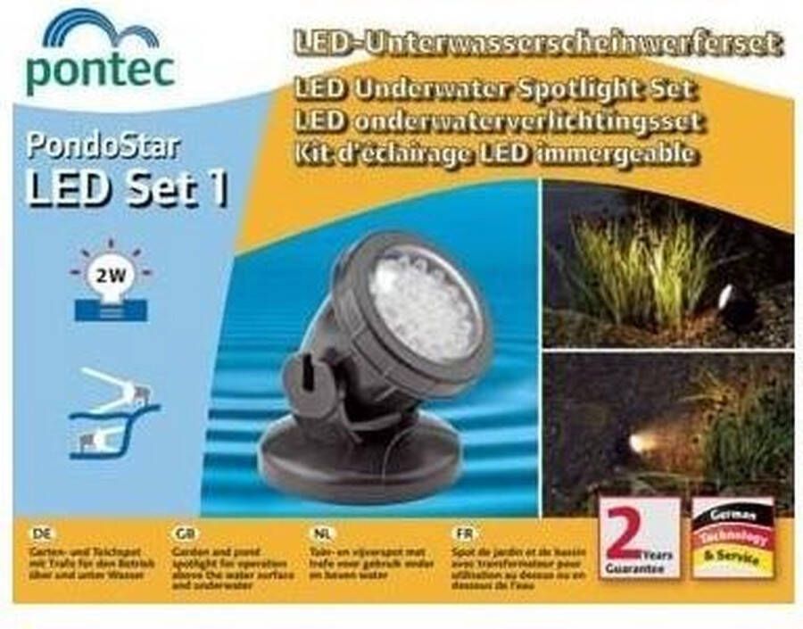 Limburg koi Pontec PondoStar LED Set 1 onderwaterspot vijververlichting tuinverlichting