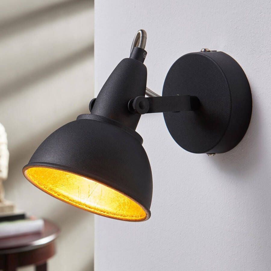 Lindby buitenspot 1licht metaal H: 14.5 cm E14 zwart goud