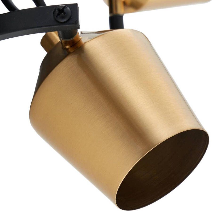 Lindby buitenspot 3lichts IJzer H: 14.5 cm GU10 zwart goud
