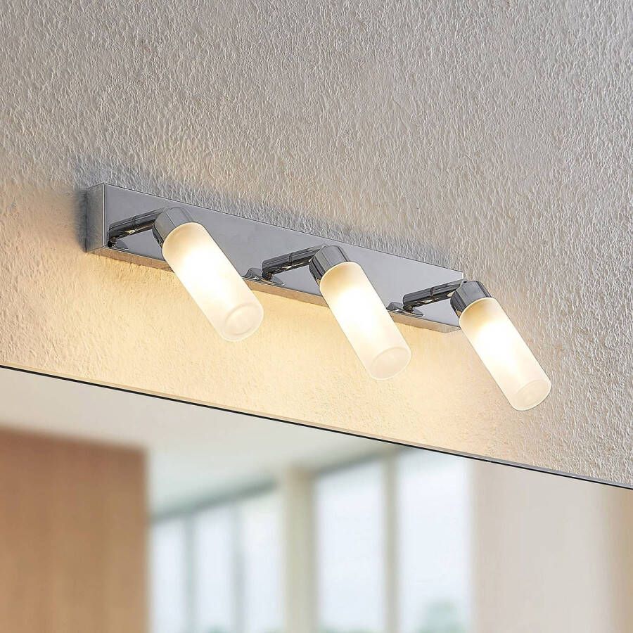 Lindby buitenspot 3lichts Staal glas H: 15 cm G9 chroom